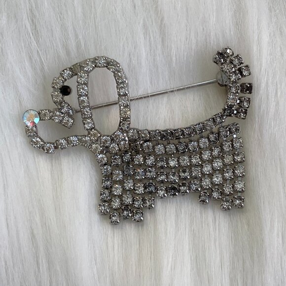 LOT/COLLECTION RHINESTONE ANIMAL BROOCHES (SWAROVSKI, VAN DELL, D’ORLAN,E PEARL) - Picture 4 of 16